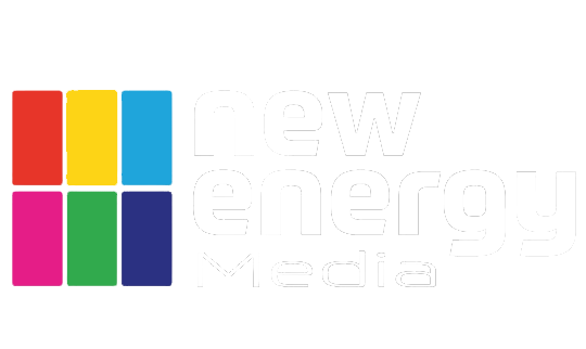 new energy media logo white