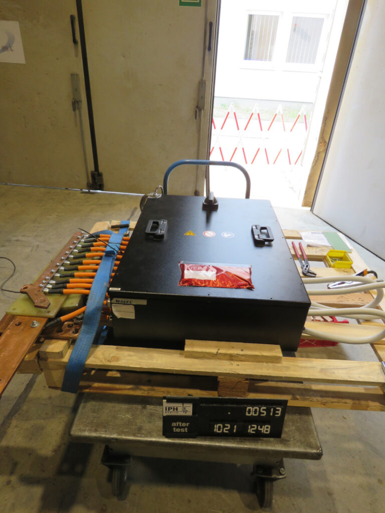 Figure 5: A high voltage distribution unit on the test stand